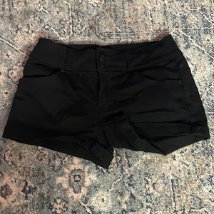 size small black wax jean jean shorts